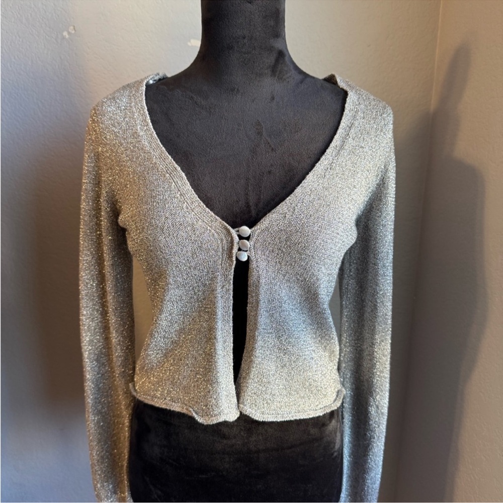 Free People
Free People Silver Shimmer Cardigan